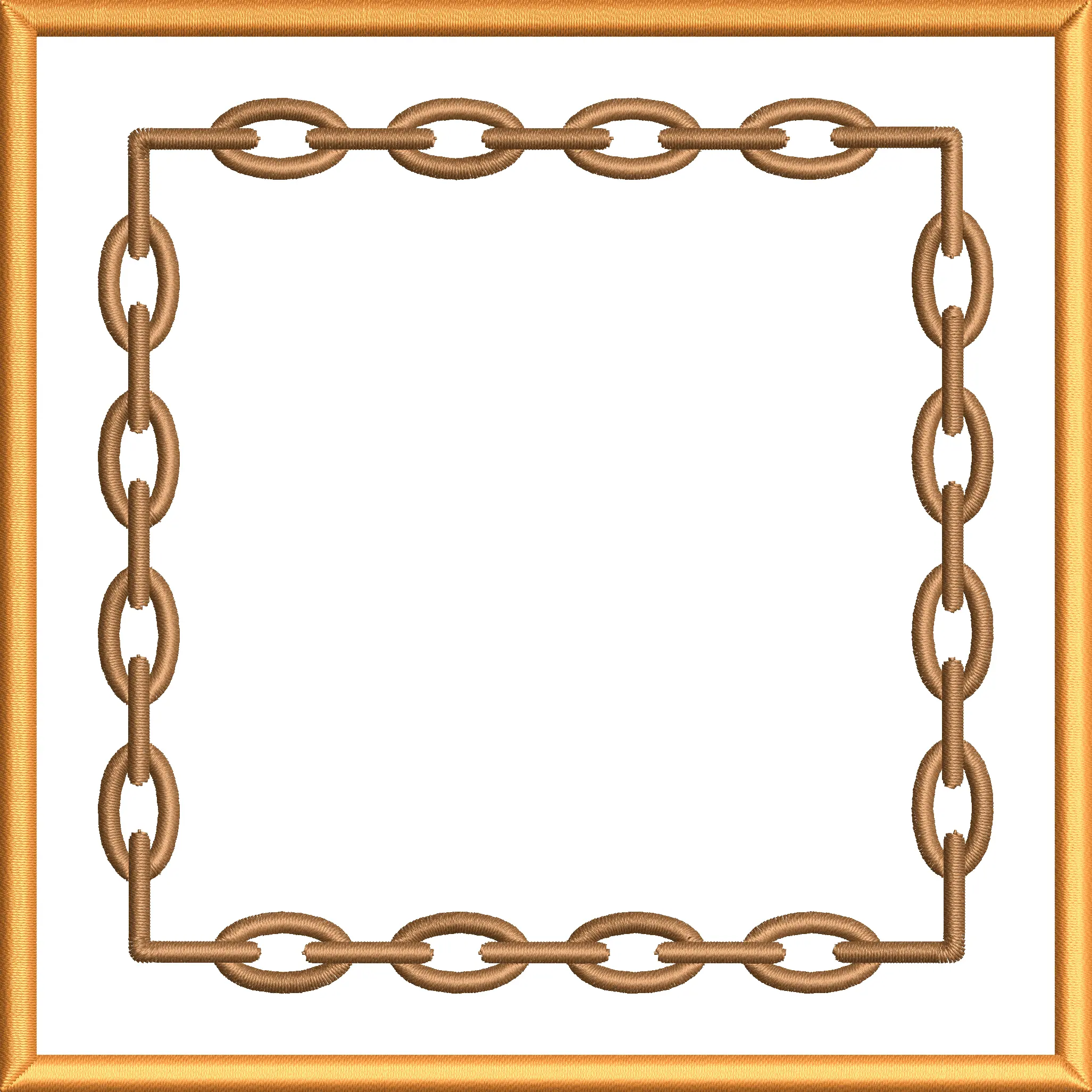 Frame 31f with chain oval square frame
